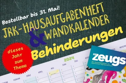 Werbekachel mit einem Ausschnitt des neuen mein Zeugs-Materials